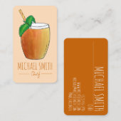 Mango Lassi Verfrissing van de Indiase Drink van y Visitekaartje (Voorkant / Achterkant)