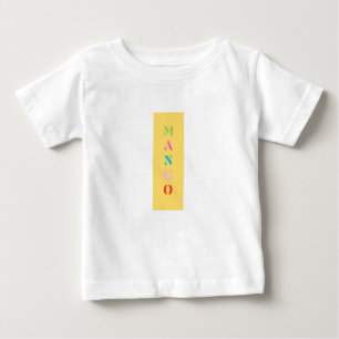"Mango" Leuk grafisch T-shirt – vet geel