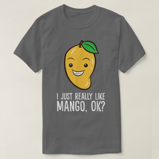Mango Lover ik hou echt van Mango 2398 T-shirt (Design voorkant)