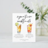 Mango Margarita Tequila Sunrise Cocktails Menu (Staand voorkant)