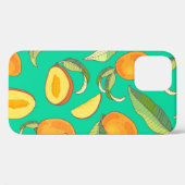 Mango Medley: Tropisch fruitpatroon Case-Mate iPhone Case (Achterkant (horizontaal))