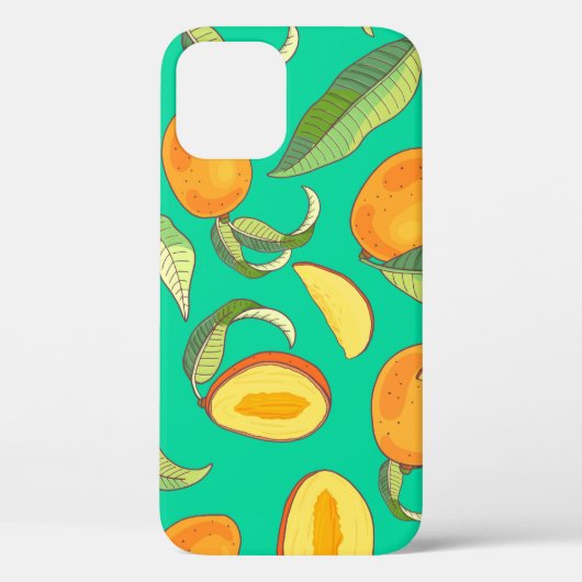 Mango Medley: Tropisch fruitpatroon Case-Mate iPhone Case (Achterkant)