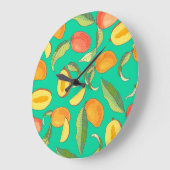 Mango Medley: Tropisch fruitpatroon Grote Klok (Hoek)