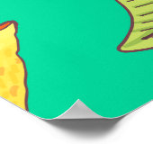 Mango Medley: Tropisch fruitpatroon Poster (Hoek)