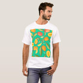 Mango Medley: Tropisch fruitpatroon T-shirt (Voorkant volledig)