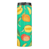 Mango Medley: Tropisch fruitpatroon Thermosbeker (Achterkant)