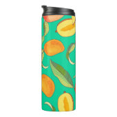 Mango Medley: Tropisch fruitpatroon Thermosbeker (Geroteerd rechts)