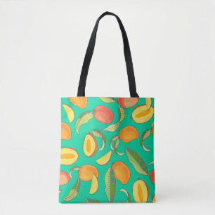 Mango Medley: Tropisch fruitpatroon Tote Bag