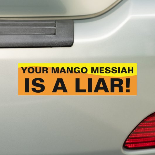 MANGO MESSIAH BUMPERSTICKER (Op auto)