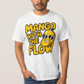 Mango met de stroom - Grappige, coole en sarcastis T-shirt