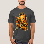 Mango Monnik — Grappige Tropische Vrucht Shaolin K T-shirt (Voorkant)
