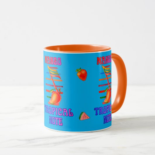 MANGO MUSIC NOTE DESIGNED MUG MOK (Voorkant rechts)