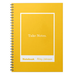 Mango Orange Block Quote Classic Notebook Notitieboek