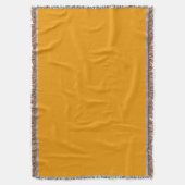 Mango Oranje Effen Kleur Deken (Voorkant Verticaal)