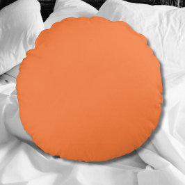 Mango Oranje Effen Kleur | Klassiek | Elegant Rond Kussen