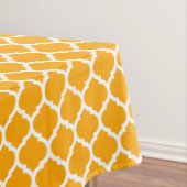 Mango Oranje Marokkaans Quatrefoil Pattern Spring Tafelkleed (Voorbeeld)