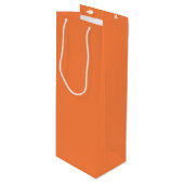 Mango Oranje Wine Gift Bag Wijn Cadeautas (Voorkant Gekanteld)