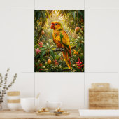 Mango Papegaai Dakbedekking Poster (Keuken)