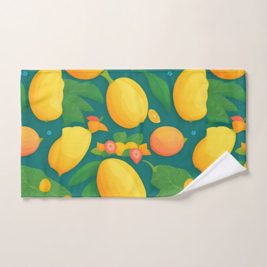 Mango regenboog kleurrijk gepersonaliseerd patroon bad handdoek (Handdoek)