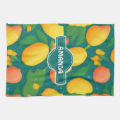 Mango regenboog kleurrijk gepersonaliseerd patroon theedoek (Horizontaal)