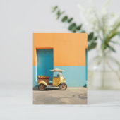 Mango Riksja Scooter Briefkaart (Staand voorkant)