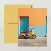 Mango Riksja Scooter Briefkaart (Voorkant / Achterkant)