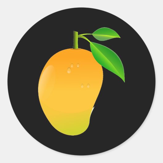 Mango Ronde Sticker (Voorkant)