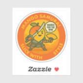 Mango Samurai Slice With Style  Sticker (Vel)