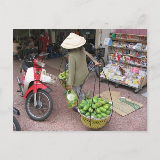 Mango Seller Briefkaart (Voorkant)