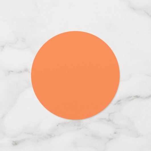 Mango Sinaasappel Stevige Kleur | Klassiek | Elega Confetti (Kleine voorkant)