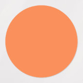 Mango Sinaasappel Stevige Kleur | Klassiek | Elega Labels (Design 2)