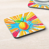 Mango Splash Delight Bier Onderzetter (Linkerzijde)