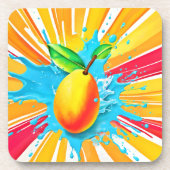 Mango Splash Delight Bier Onderzetter (Voorkant)