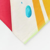 Mango Splash Delight Fleece Deken (Hoek)