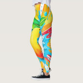 Mango Splash Delight Leggings (Links)