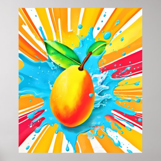 Mango Splash Delight Poster (Voorkant)