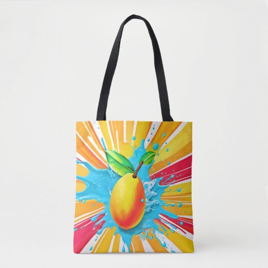 Mango Splash Delight Tote Bag (Voorkant)