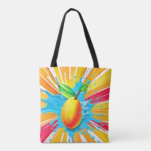 Mango Splash Delight Tote Bag (Achterkant)
