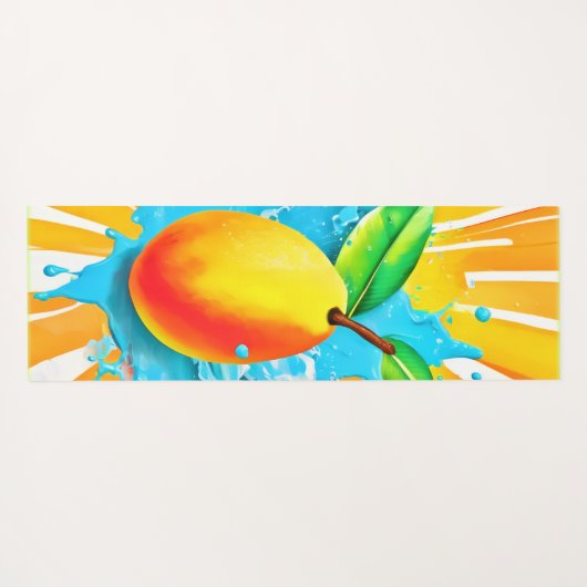 Mango Splash Delight Yogamat (Achterkant (horizontaal))