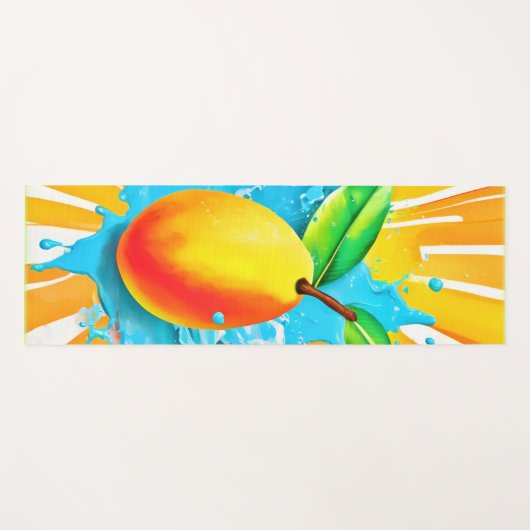 Mango Splash Delight Yogamat (Voorkant (horizontaal))