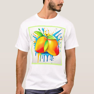 Mango Splash van kleur T-shirt