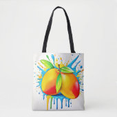 Mango Splash van kleur Tote Bag (Voorkant)