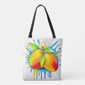 Mango Splash van kleur Tote Bag (Achterkant)