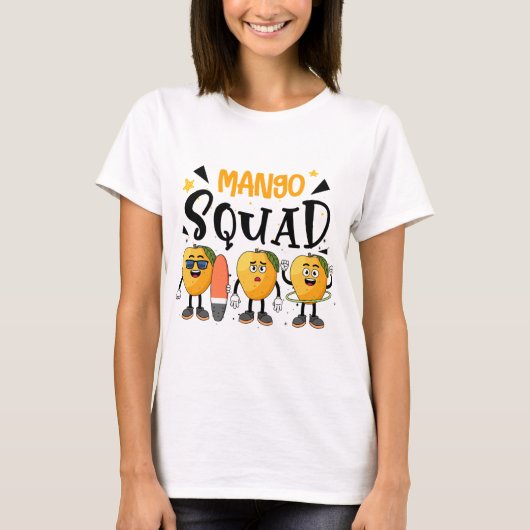 Mango Squad Summer Funny Mango Fruit Lovers T-shirt (Voorkant)