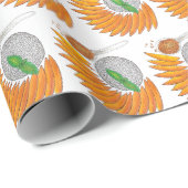 Mango Sticky Rice Dessert Thai Food Cuisine Cadeaupapier (Rol Hoek)