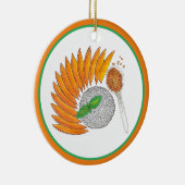 Mango Sticky Rice Dessert Thai Food Cuisine Keramisch Ornament (Rechts)