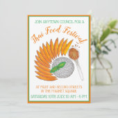 Mango Sticky Rice Thais Restaurant Diner Party Kaart (Staand voorkant)