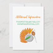 Mango Sticky Rice Thais Restaurant Diner Party Kaart (Achterkant)