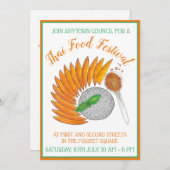 Mango Sticky Rice Thais Restaurant Diner Party Kaart (Voorkant / Achterkant)