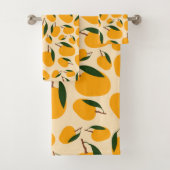 Mango Summer Fruit Pattern Bad Handdoek (Insitu)